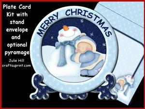 Christmas Snow Cuddles Plate Kit