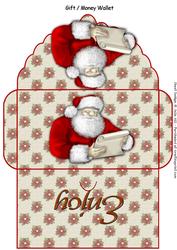 Santas List Christmas Money Gift Wallet