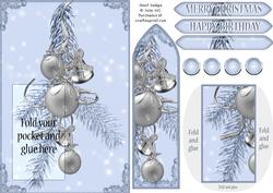 Silver Christmas Decoration Bookmark Keepsake