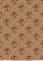 Gingerbread Vertical Backing Paper