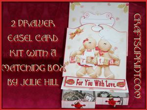 Cookie Gingerbread 2 Drawer Easel Card Kit