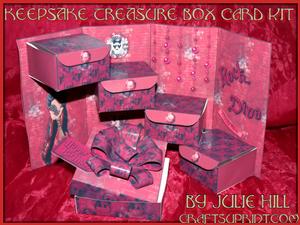 Rock Diva Guitar Keepsake Treasure Box Card Kit
