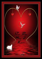 A4 for the One I Love Valentines Heart