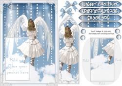 Guardian Angel Bookmark Keepsake Card Sheet