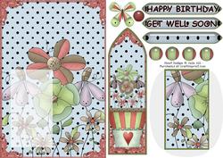 Garden Bookmark Keepsake Birthday and Get Well