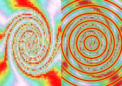 A5 Multi Circle and Swirls Backing Paper