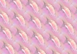 Peach and Pink Rose Horizontal Backing Paper Sheet