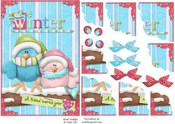 Warm Winter Thoughts Scallop Corner Stacker