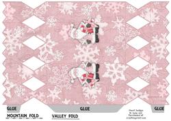 Cracker Snow Santa Pink