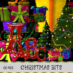 Cu4cu - Christmas Elements and 2 Alphabets