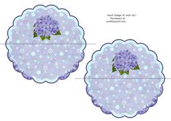 Over the Edge Hydrangea Bow Rocker Card Insert