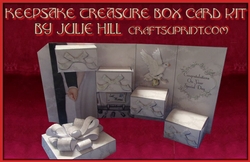 White wedding 3D treasure box kit