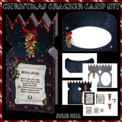 Christmas cracker card kit Silent Night