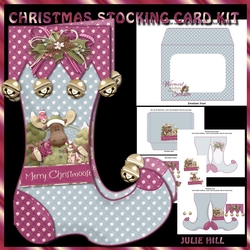Christmas merry Christmoose stocking card kit