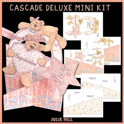 Its a girl teddy bear cascade deluxe mini kit