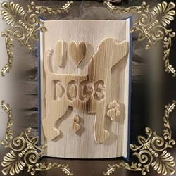 I heart Dogs book folding pattern