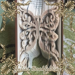 Ornate butterfly book folding pattern