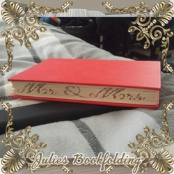 Mr & Mrs Horizontal book folding pattern