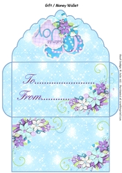 Still joyful hearts Christmas money wallet