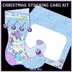 joyful santa Stocking kit and envelope