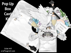 Wedding pop up box card kit