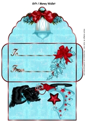 lantern and puppy gift card money wallet
