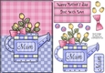 Rose watering can mothers day card sheet