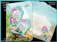 Mermaid scalloped pocket card kit