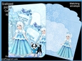 Winter princess scalloped pocket card kit