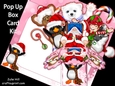 Christmas 2 Pink pop up box card kit