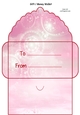 Pink sparkle money gift wallet