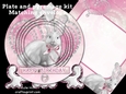 Birthday or Valentine bunny love plate card kit