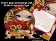 Clockwork Valentine Strangeling plate card kit