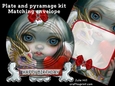 Dragonling Birthday or Valentine Strangeling plate card kit