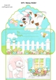 Cottage garden animals money gift wallet