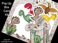 Dinosaur pop up box card kit