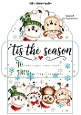 Tis the season white Christmas gift card money wallet