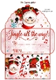 Jingle all the way Christmas gift card money wallet