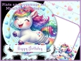 Cute unicorn rainbow plate pyramage kit