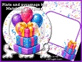 Celebration presents white birthday plate card kit with matching envelope