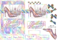 crystal magic birthday queen quick card front