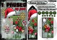 Christmas gaming paused bookmark card