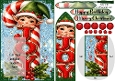 Christmas joy elf bookmark card