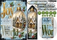 Christmas joy to the world bookmark card