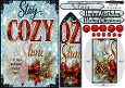 Christmas stay cozy bookmark card