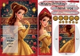 Princess belle bookmark keepsake card