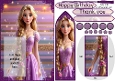 Princess long hair bookmark keepsake card