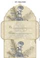 Silver on Yellow Ornament Money Gift Wallet