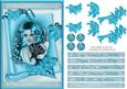 Mothers Day Framed Turquoise Lady and Lillies