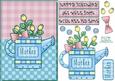 Rose Watering Can Mother Pastels Birthday Card Sheet